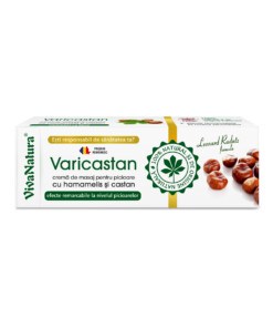 Varicastan – cremă pentru masajul picioarelor cu hamamelis și castan 75 ml – Leonard Radutz Formula – VivaNatura
