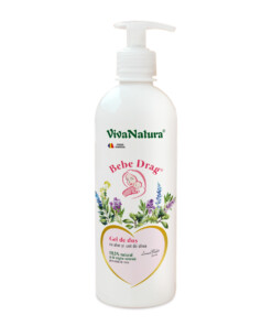 Bebe Drag Gel de dus cu aloe si unt de shea, 500ml – Leonard Radutz formula – VivaNatura