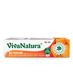 Junior Portocale - pasta de dinti naturală pentru copii cu argila si portocale, fara fluor, 80 ml - Leonard Radutz formula - VivaNatura