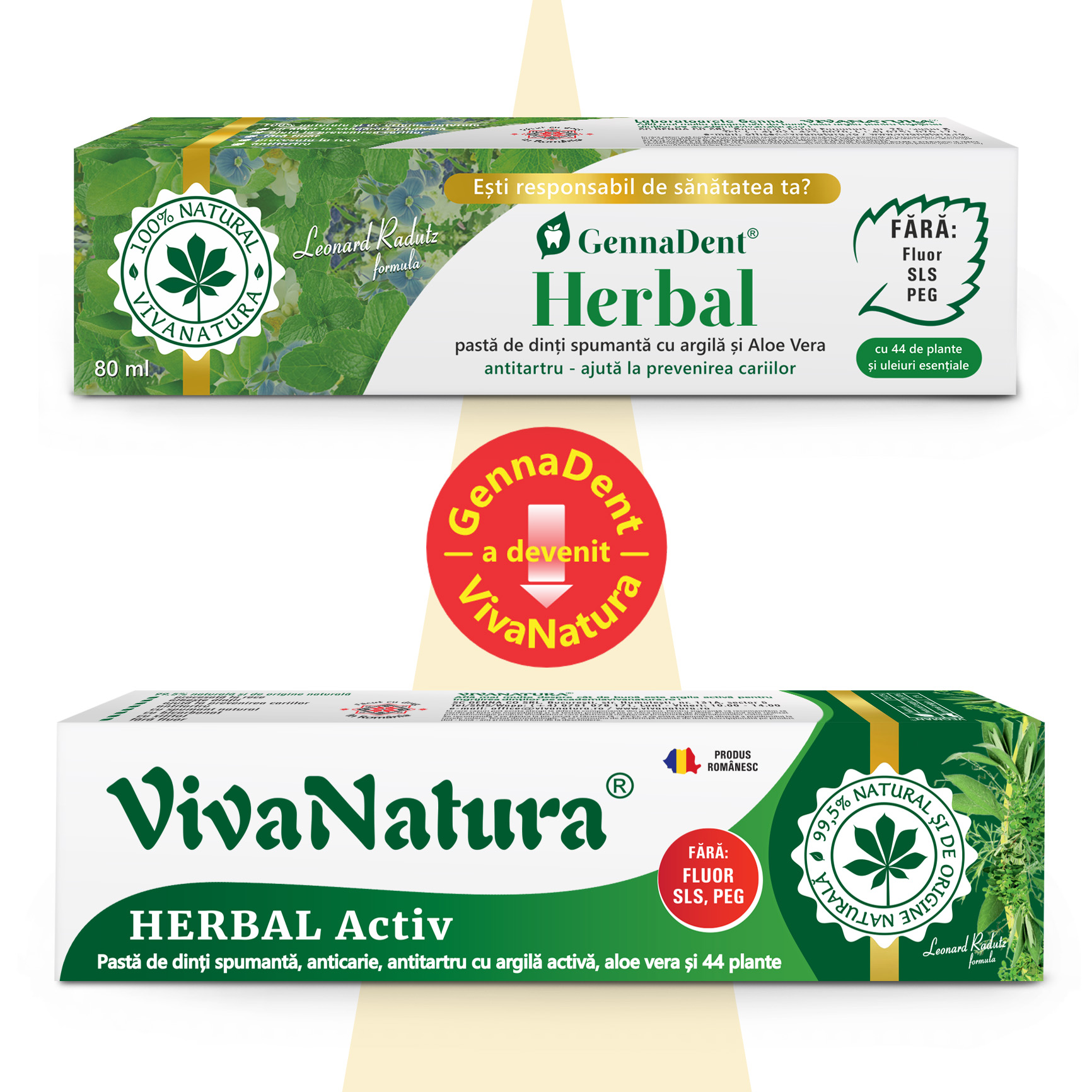 Herbal Activ - pasta de dinti naturala 99,5% cu argila activa