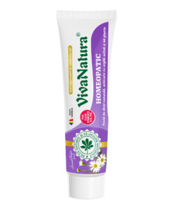 Homeopatic - pasta de dinti naturala 99,5% cu argila si 44 plante, fara fluor, 150 ml - Leonard Radutz formula - VivaNatura