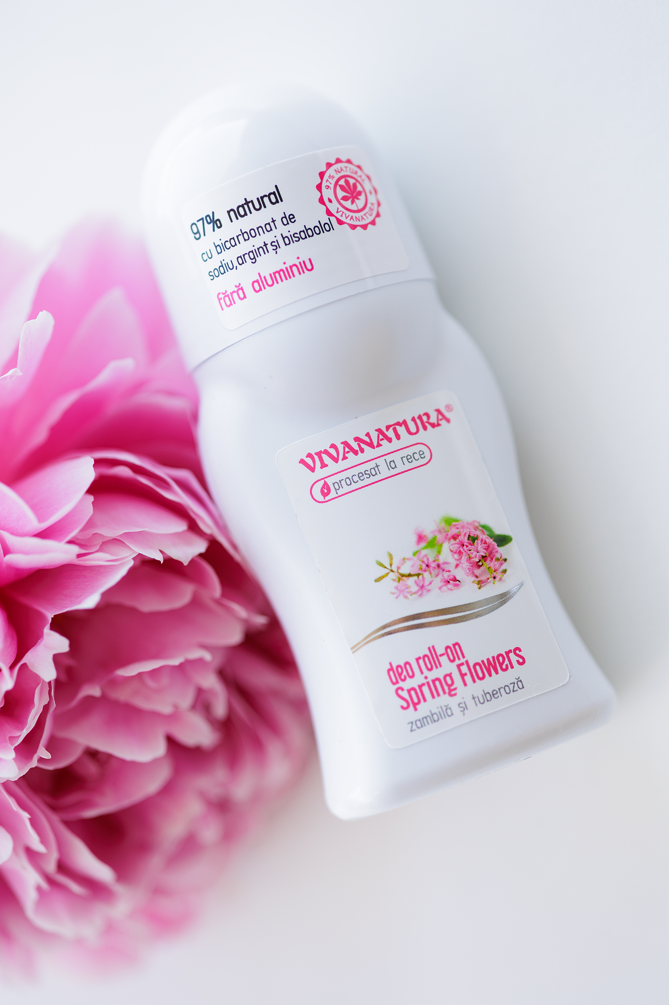 Deo roll-on natural Spring Flowers Zambilă și Tuberoză, 50ml – Leonard Radutz Formula – VivaNatura