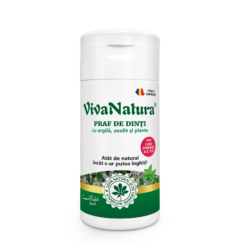 Praf de dinți 100% natural cu argilă, plante și zeolit, 75g - Leonard Radutz formula - VivaNatura