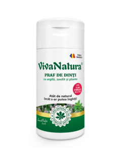 Praf de dinți 100% natural cu argilă, plante și zeolit, 75g - Leonard Radutz formula - VivaNatura