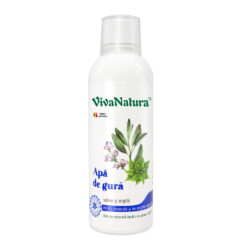 Apă de gură naturală cu salvie și argilă 500 ml - Leonard Radutz formula - VivaNatura