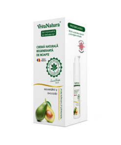 Cremă naturală regenerantă de noapte cu avocado și resveratrol 45 ml – Leonard Radutz Formula – VivaNatura