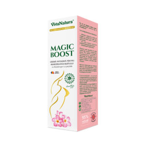 Cremă intensivă pentru remodelarea bustului cu fitoestrogeni și peptide MAGIC BOOST, 145 ml – Leonard Radutz Formula – VivaNatura