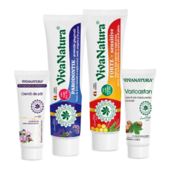 Pachet îngrijire orală în 2 paşi - Forte sensitive 80 ml şi Parodontik 80 ml | CADOU 2 produse TRAVEL – Leonard Radutz formula – VivaNatura