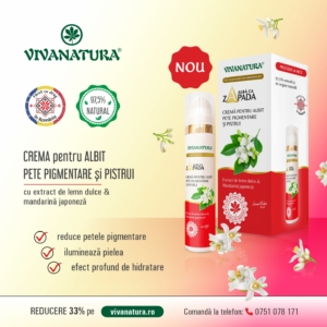 2 buc. ALBĂ CA ZĂPADA – Cremă pentru albit pete pigmentare și pistrui cu extract de lemn dulce și mandarină japoneză 45 ml + 1 GRATUIT